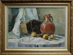 Тегин Дмитрий Капитонович. Натюрморт с кувшином. 1958г.